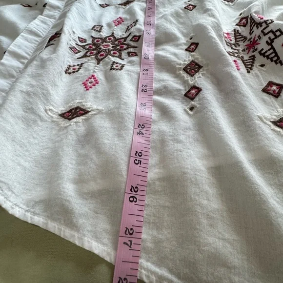 Johnny Was 3J Workshop Embroidered Women’s Shirt - Size XL - 100% Cotton - NWOT - Picture 11 of 11